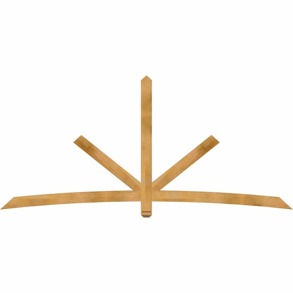 Ekena Millwork Alberta Rough Sawn Timber Gable Bracket, Western Red Cedar, 108"W x 49"H x 2"D x 4"F, 11/12 Pitch GBW108X49X0204ALB00RWR - main